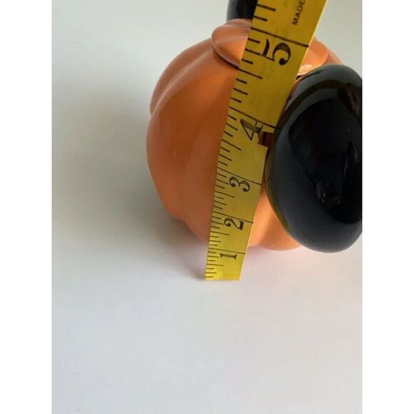 DISNEY Mickey Mouse HALLOWEEN Pumpkin Votive Candle Holder Tea Light Ceramic NEW - Picture 7 of 9
